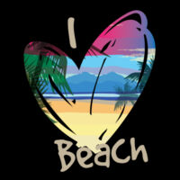 I Heart Beach 3 - 32 Can Cooler Seat Design