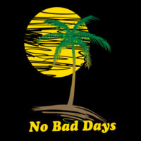 No Bad Days Palm & Sun - 32 Can Cooler Seat Design