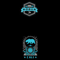 Cali Bear Blue - Double Stack Design