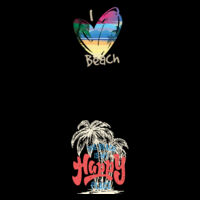 I Heart Beach/Beach Happy Place Combo - Double Stack - Double Stack Design