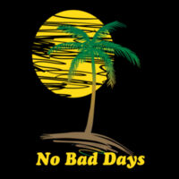 No Bad Days Palm Tree Sunset - 18 Can Cooler Seat Design