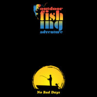 Double Stack Black Fishing Outdoor Adventure & No Bad Days - Double Stack Design