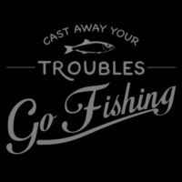 Fishing Cast Away Your Troubles - 32 Can Cooler Seat Design