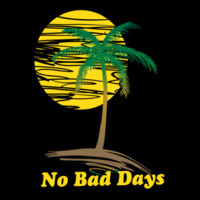 No Bad Days Palm & Sun - 32 Can Cooler Seat Design