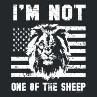 US Flag Im not Sheep Maga Shirt Design