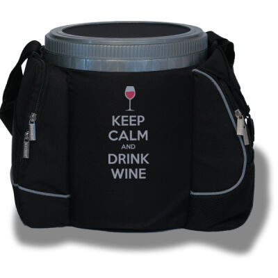 Keep Calm and Drink wine - 18 Can Cooler Seat Thumbnail