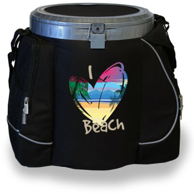 I Heart Beach 3 - 32 Can Cooler Seat Thumbnail