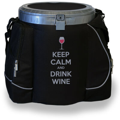 Keep Calm and Drink Wine - 32 Can Cooler Seat Thumbnail