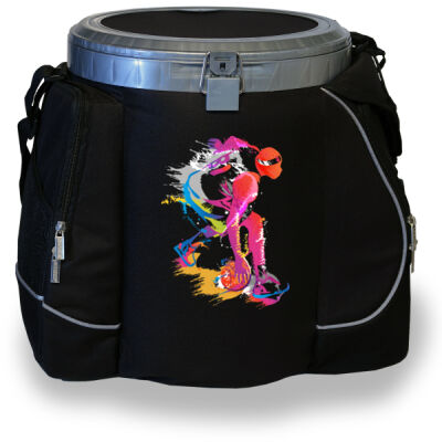 Basketball Impression Art - 32 Can Cooler Seat Thumbnail