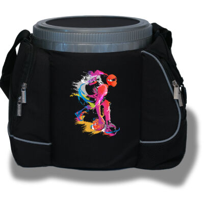 Basketball Impression Art - 18 Can Cooler Seat Thumbnail