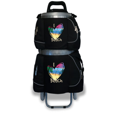 I Heart Beach 18 & 32 Can on Trolley Thumbnail