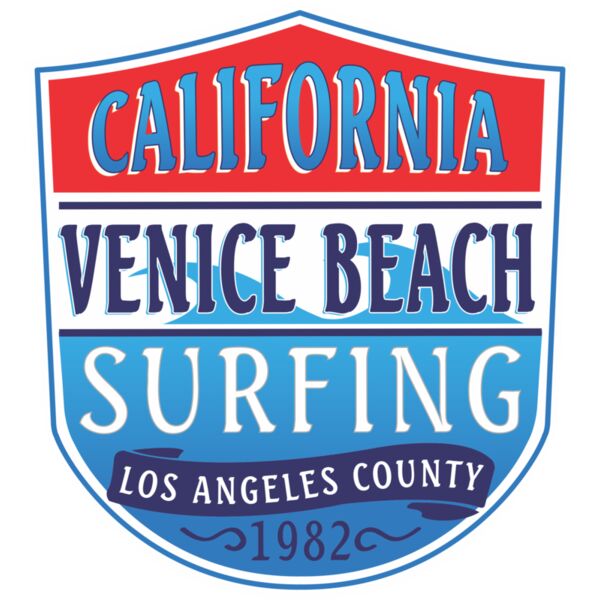 Venice Beach Surfing Shield Thumbnail
