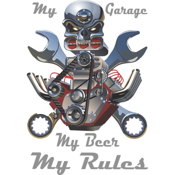 My Garage My Beer Skull Thumbnail