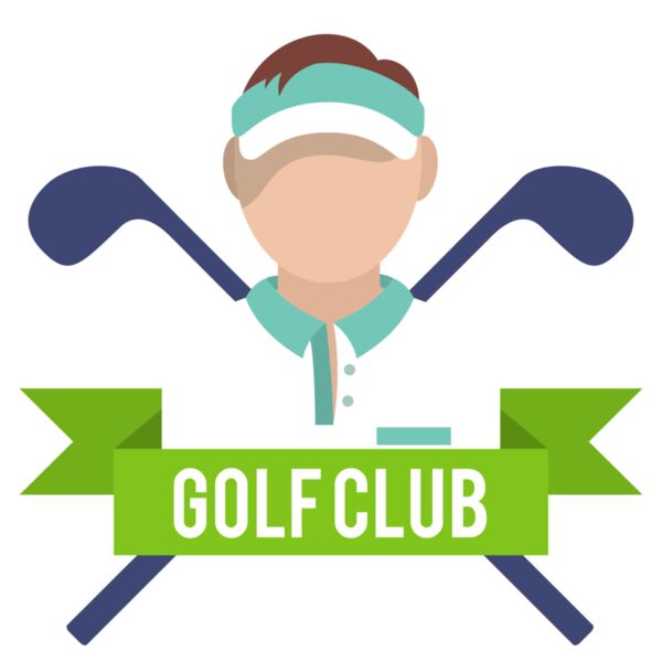 Golf Club w Clubs Crossed Thumbnail