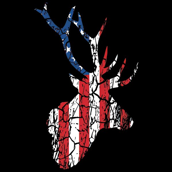 Deer Red White & Blue Thumbnail