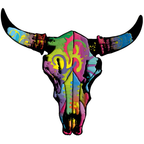Steer Skull Colorful Thumbnail