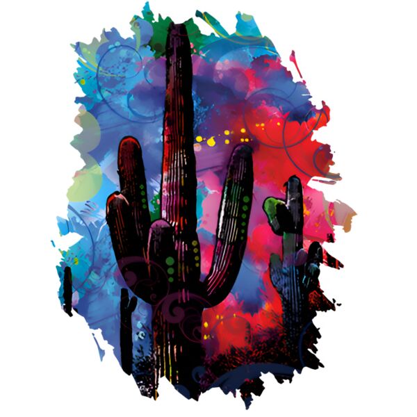Colorful Cactus Scene Thumbnail